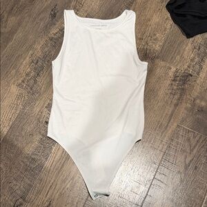 American Eagle Outfitters White Seamless Tank Bodysuit